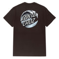 Santa Cruz Wave Dot T-Shirt - Dark Chocolate/Light Blue