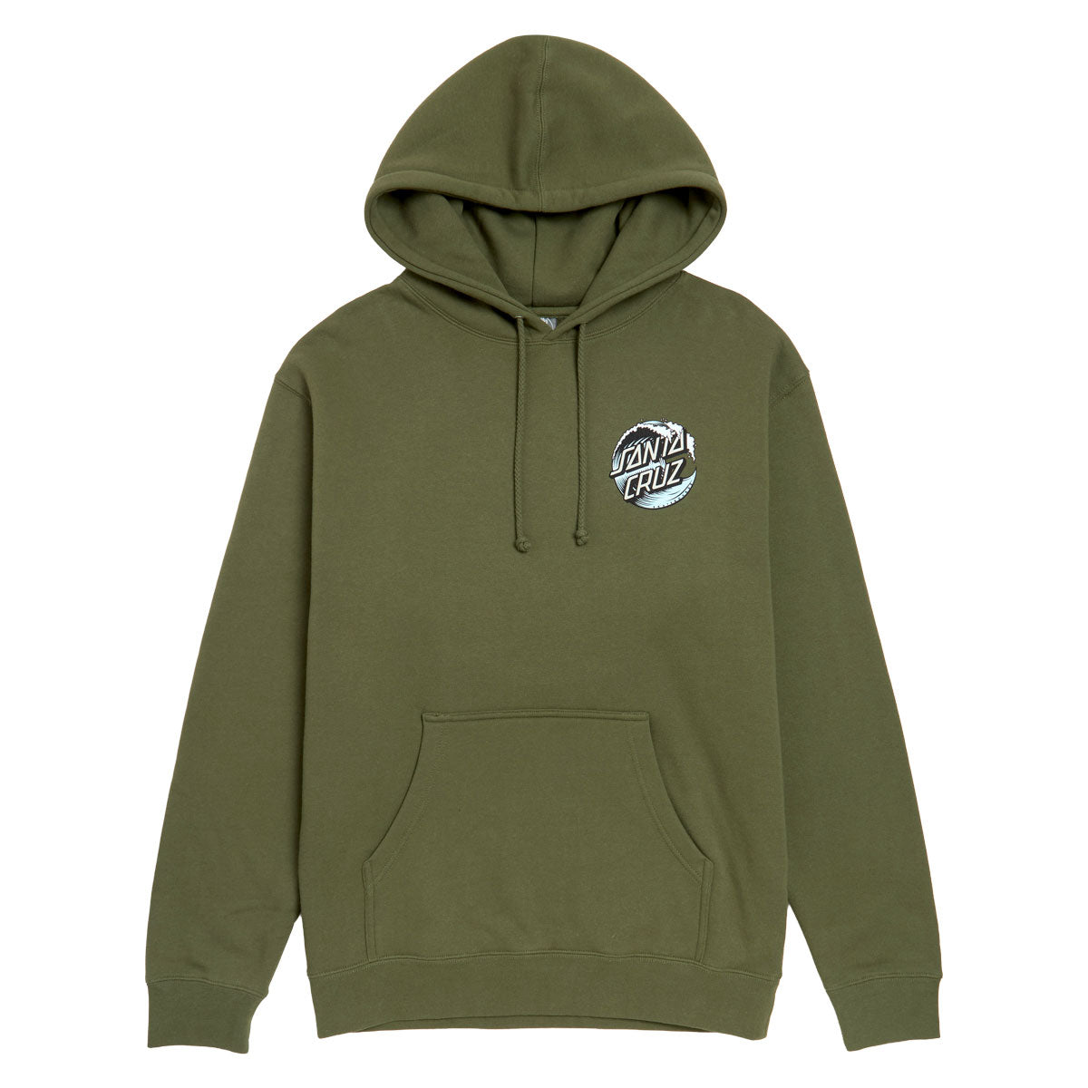 Santa Cruz Wave Dot Hoodie - Army/Light Blue