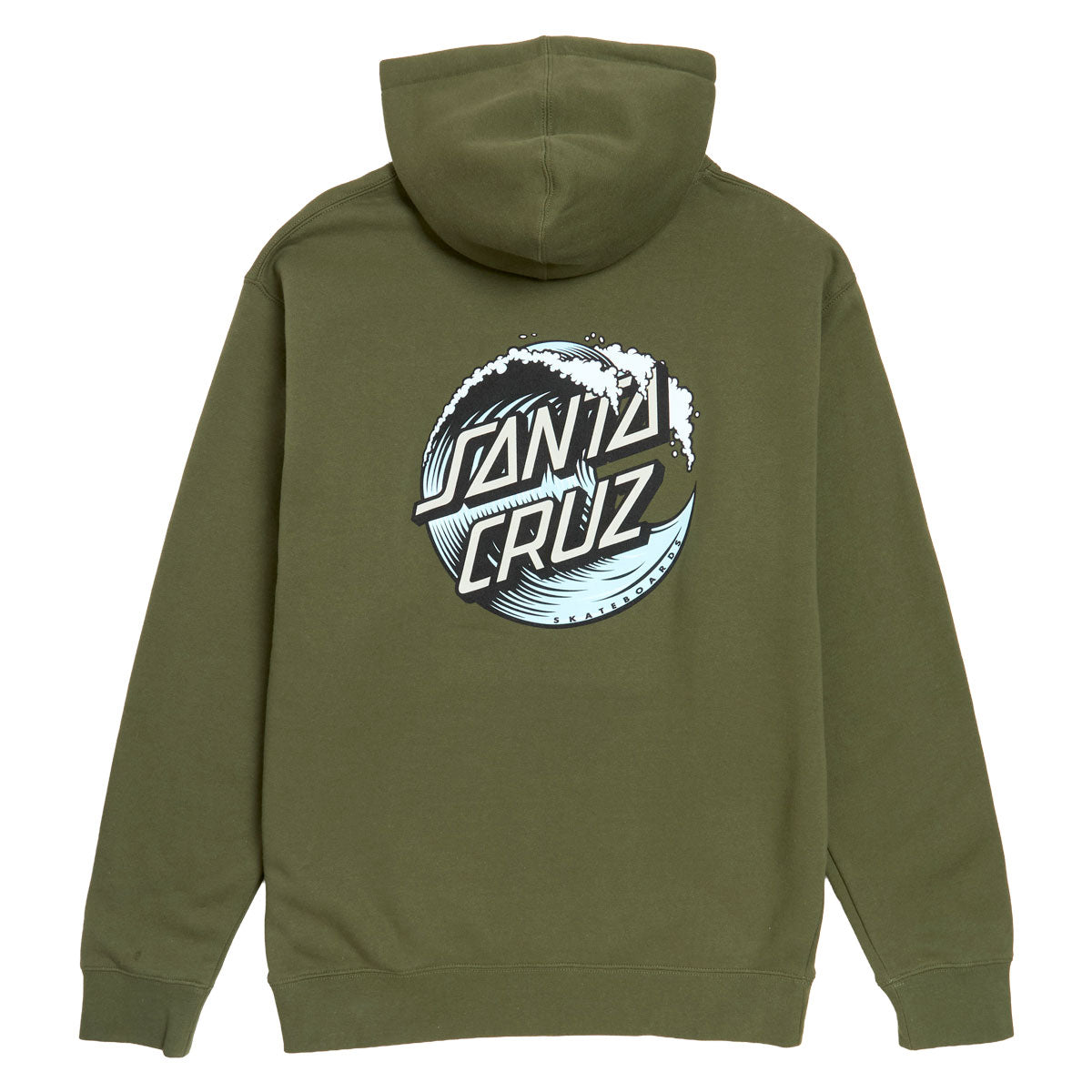 Santa Cruz Wave Dot Hoodie - Army/Light Blue