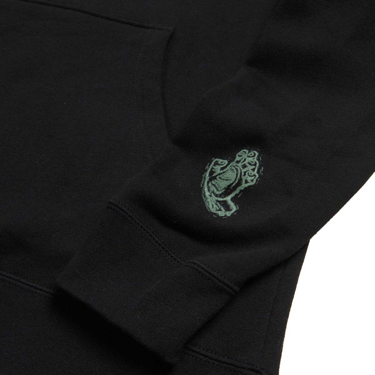 Santa Cruz Cut Strip Front Hoodie - Black