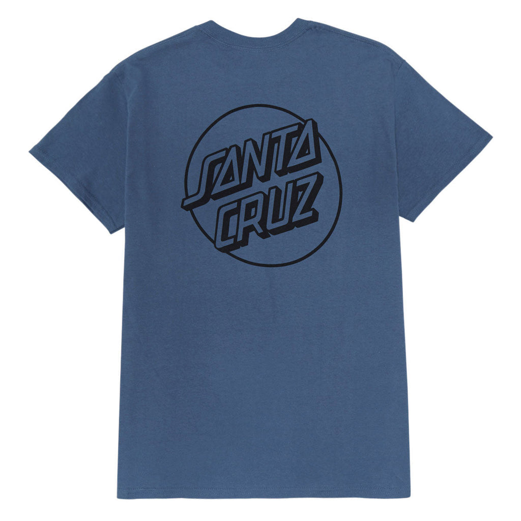 Santa Cruz Opus Dot T-Shirt - Indigo Blue/Black