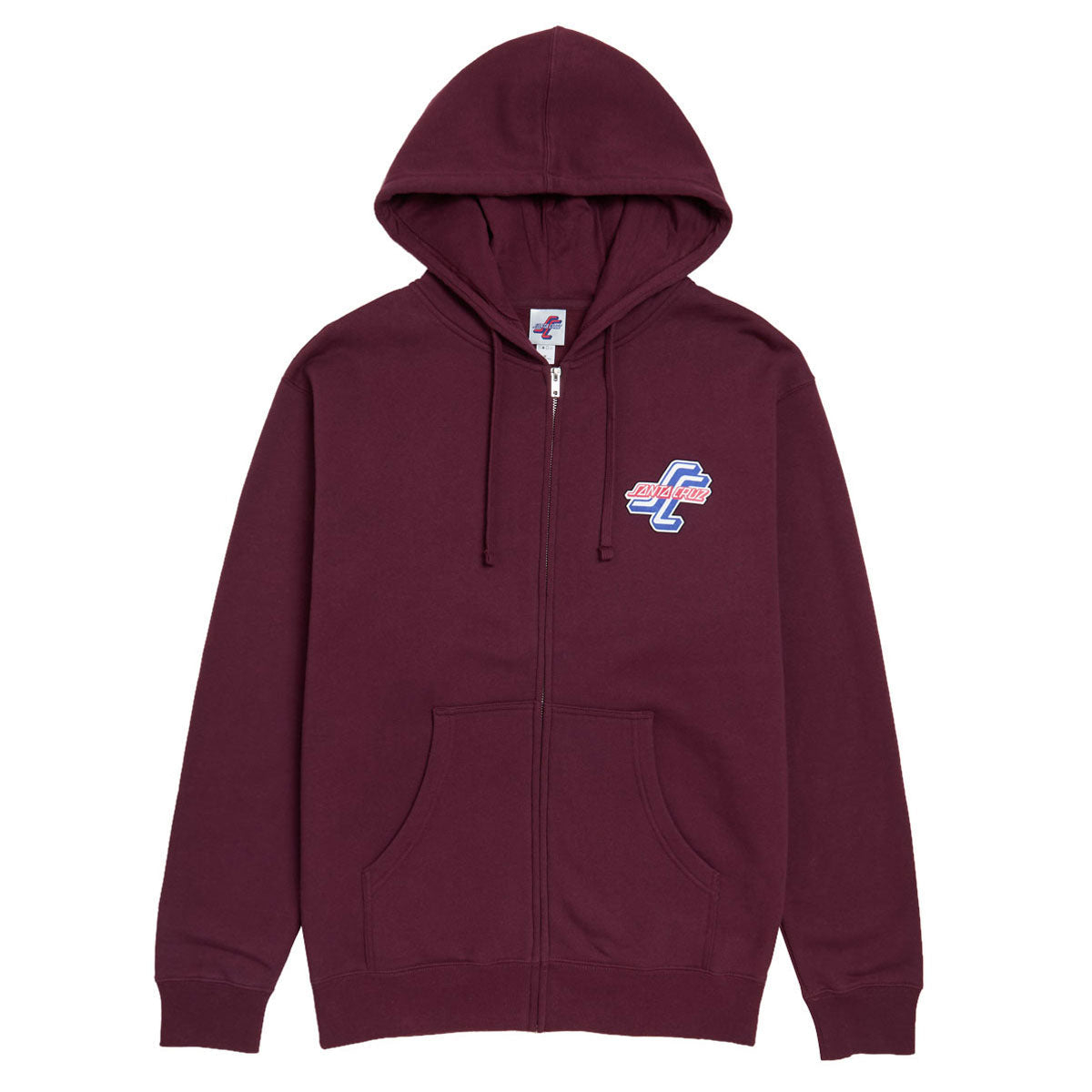 Santa Cruz Outer OGSC Zip Hoodie - Maroon
