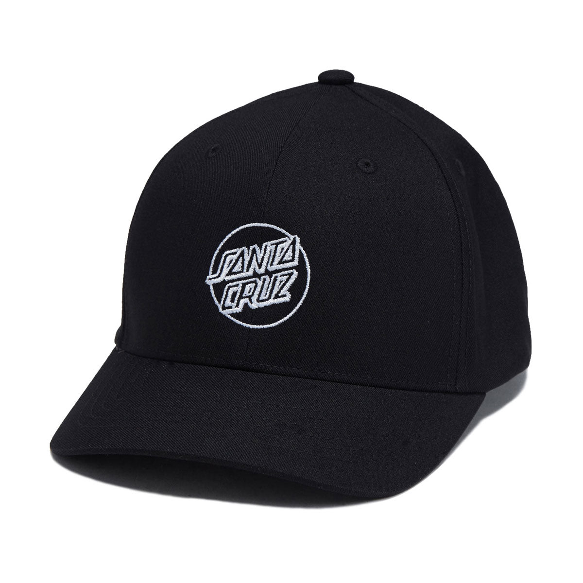 Santa Cruz Opus Dot Snapback Hat - Black/White