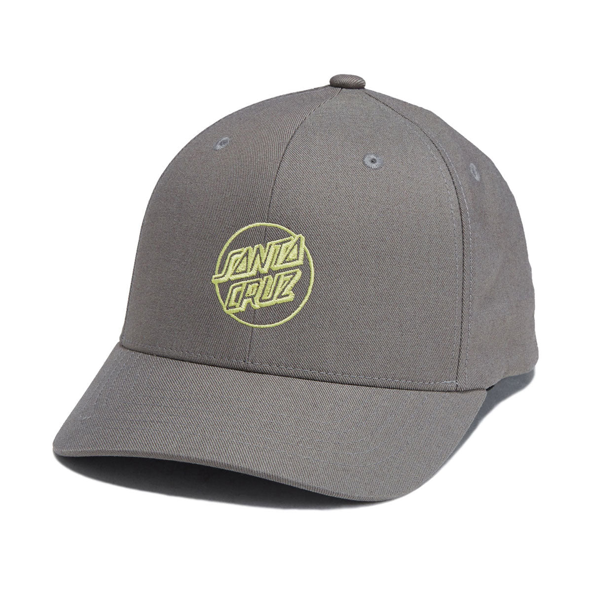 Santa Cruz Opus Dot Snapback Hat - Grey/Yellow