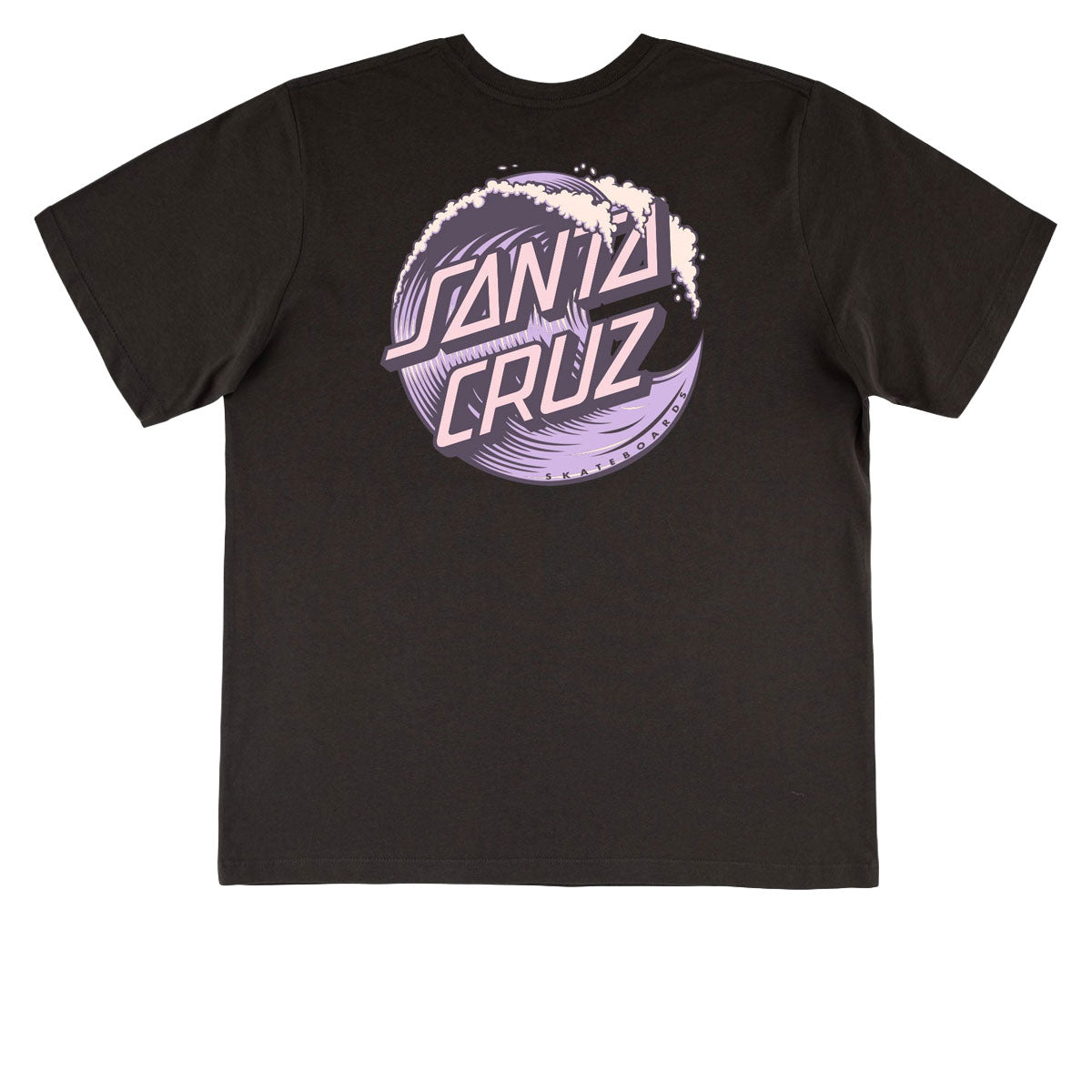 Santa Cruz Womens Wave Dot T-Shirt - Vintage Black