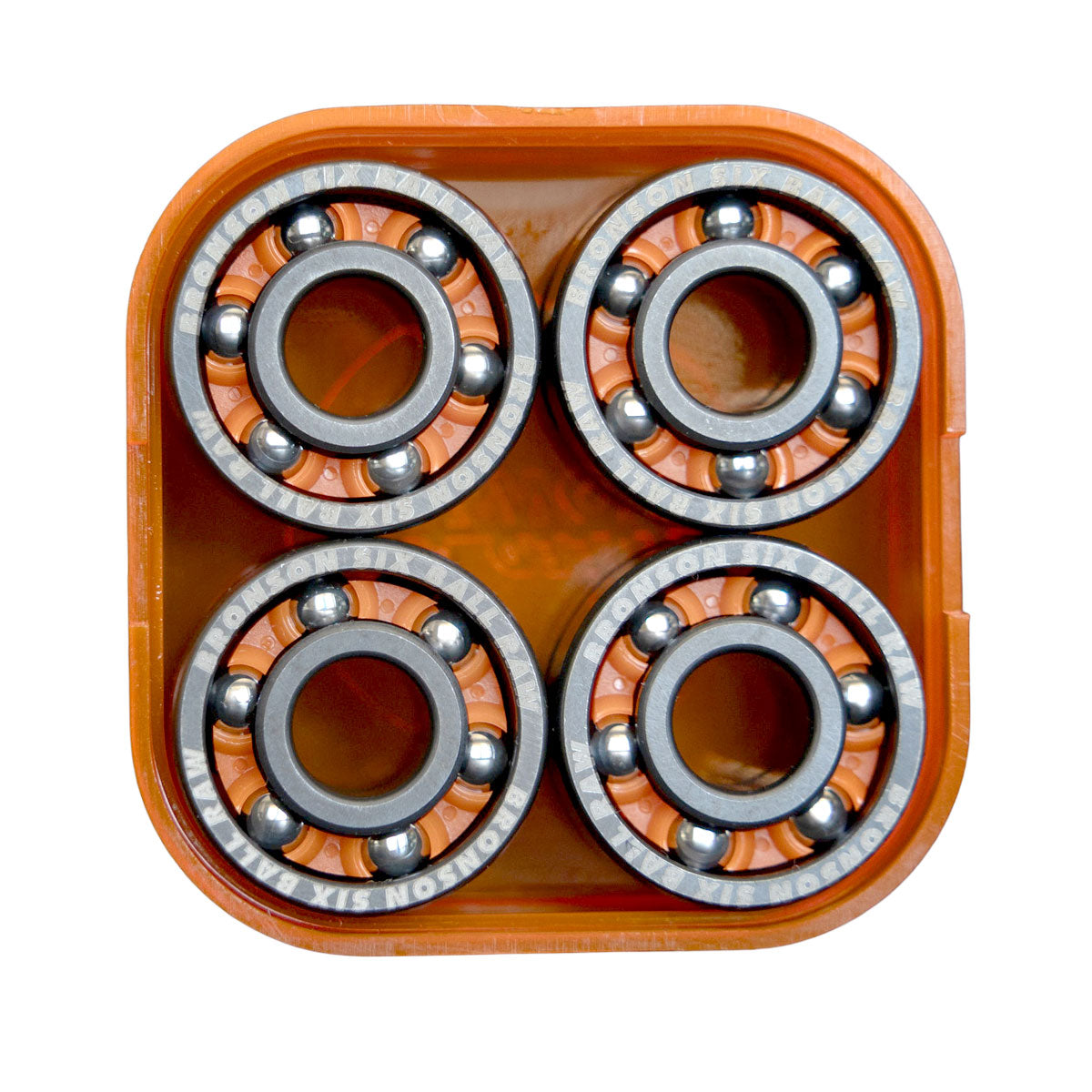Bronson 6 Ball Raw Bearings - Black