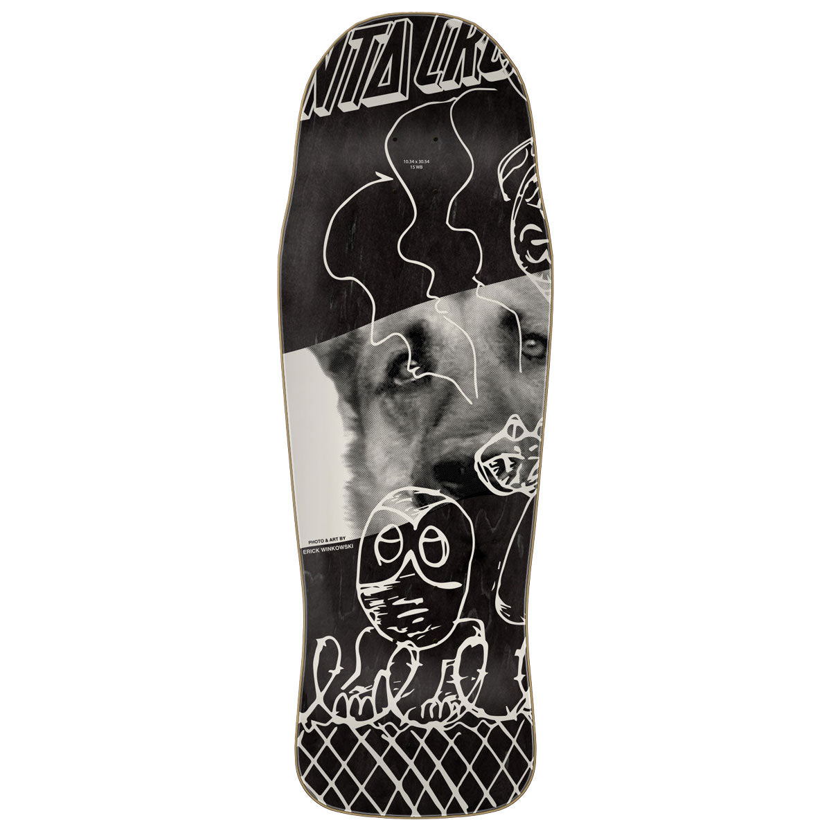 Santa Cruz Winkowski Tribute Pro Shaped Skateboard Complete - 10.34"
