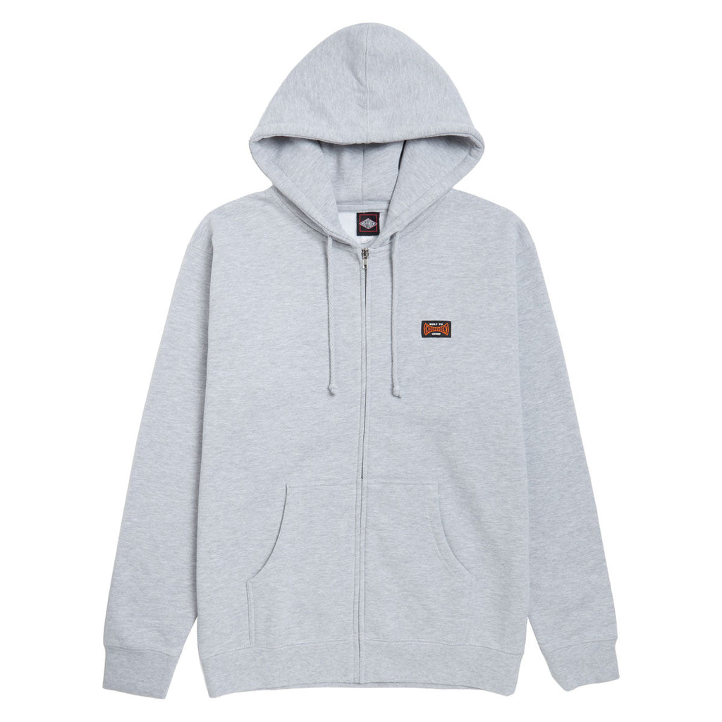 Independent Built To Grind Span Zip Hoodie - Grey Heather