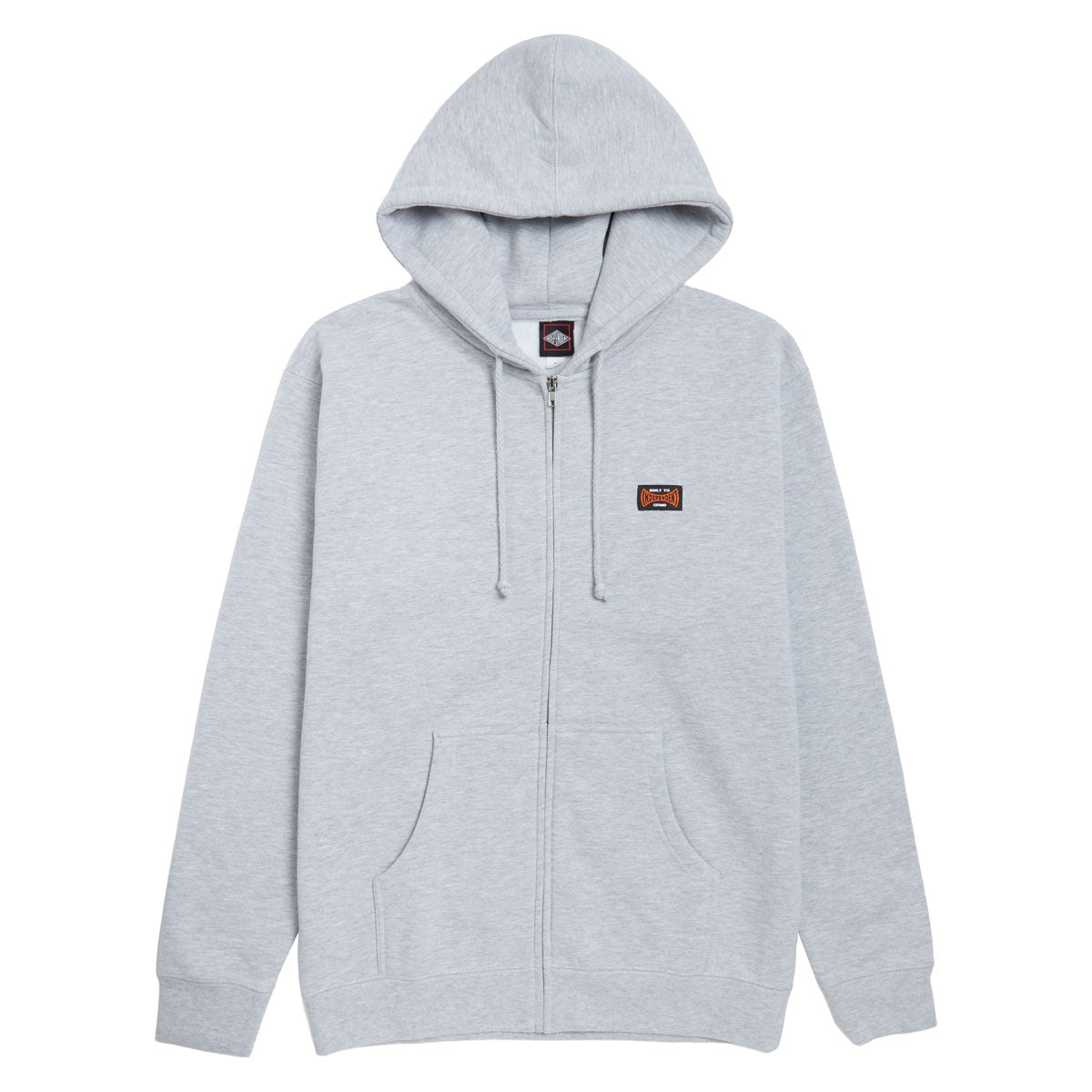 Independent Built To Grind Span Zip Hoodie - Grey Heather