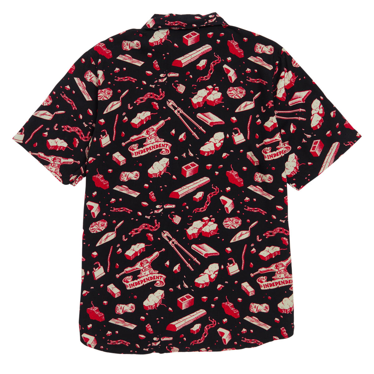 Independent Under The Bridge Party Shirt - Tar/Red