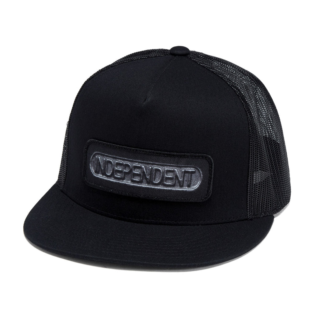 Independent Sand Cast Snapback Hat - Black