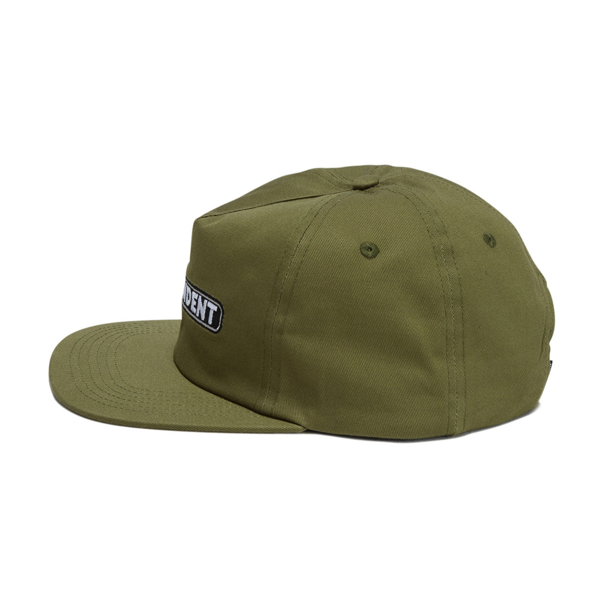 Independent Bar Logo Snapback Hat - Army Green