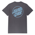 Santa Cruz Opus Dot T-Shirt - Charcoal/Sky Blue