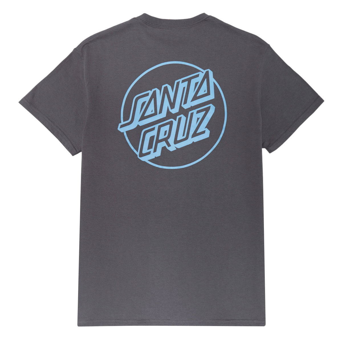 Santa Cruz Opus Dot T-Shirt - Charcoal/Sky Blue