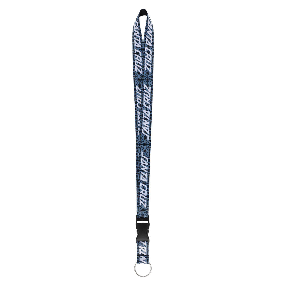 Santa Cruz Luck Strip Lanyard Keychain - Blue Luck