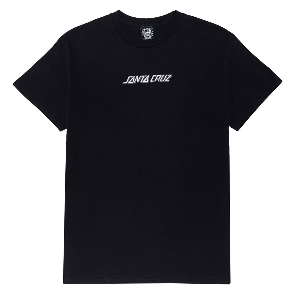 Santa Cruz Strip Embroidered T-Shirt - Black