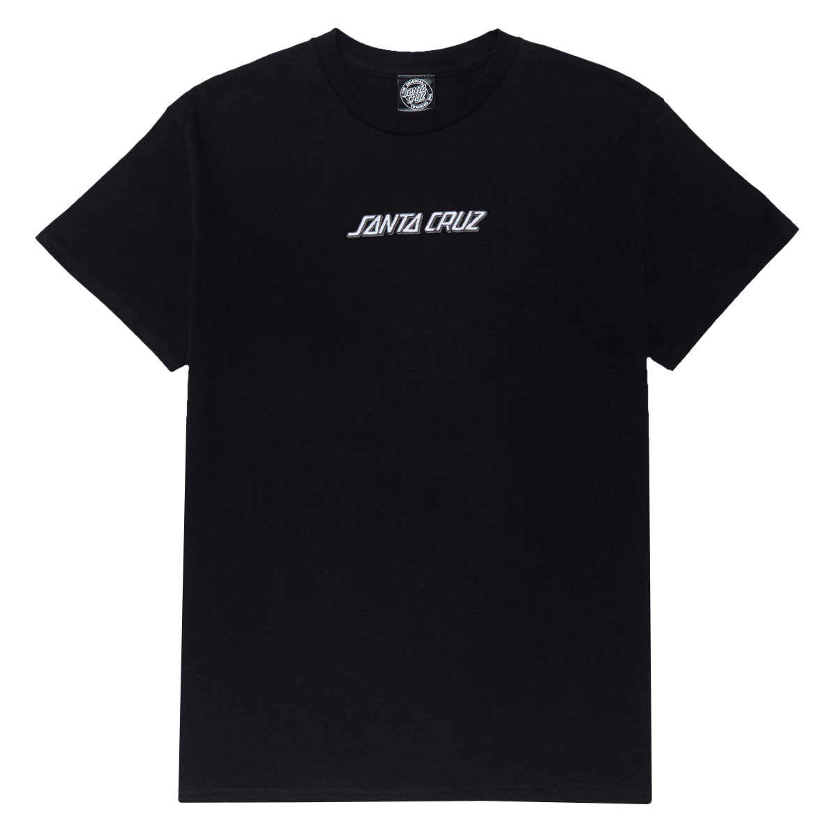 Santa Cruz Strip Embroidered T-Shirt - Black