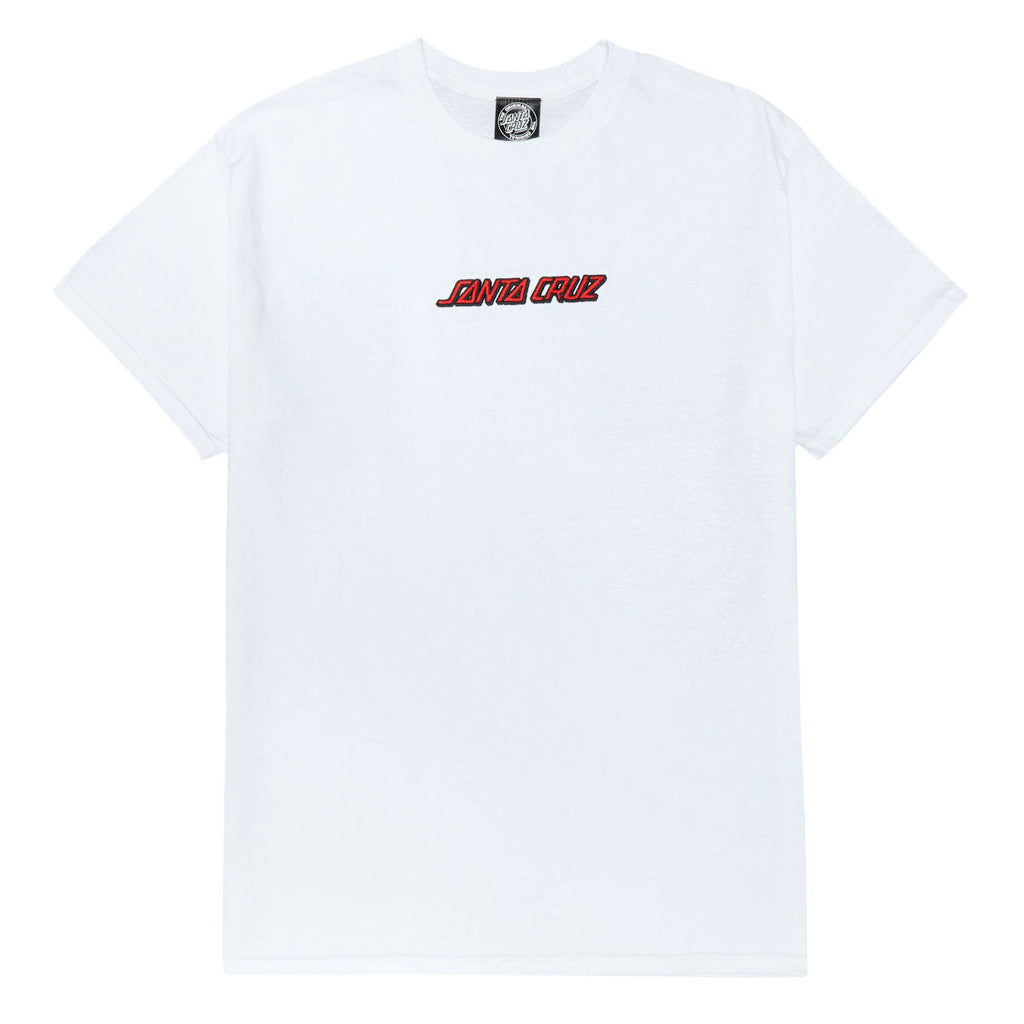 Santa Cruz Strip Embroidered T-Shirt - White