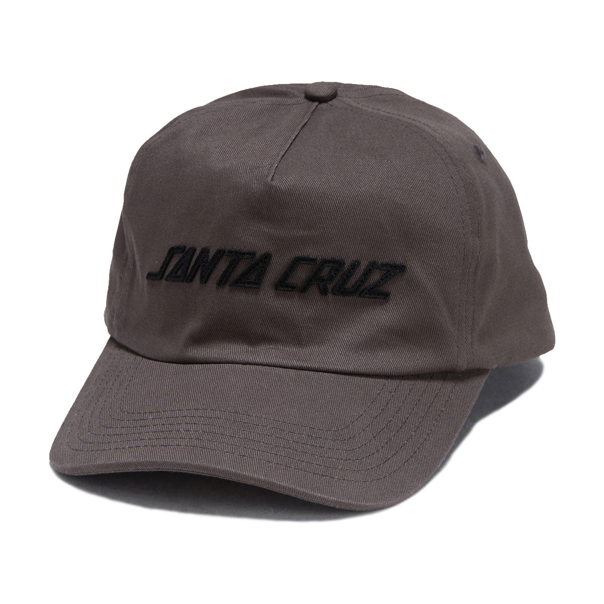 Santa Cruz Strip Felt Snapback Hat - Charcoal