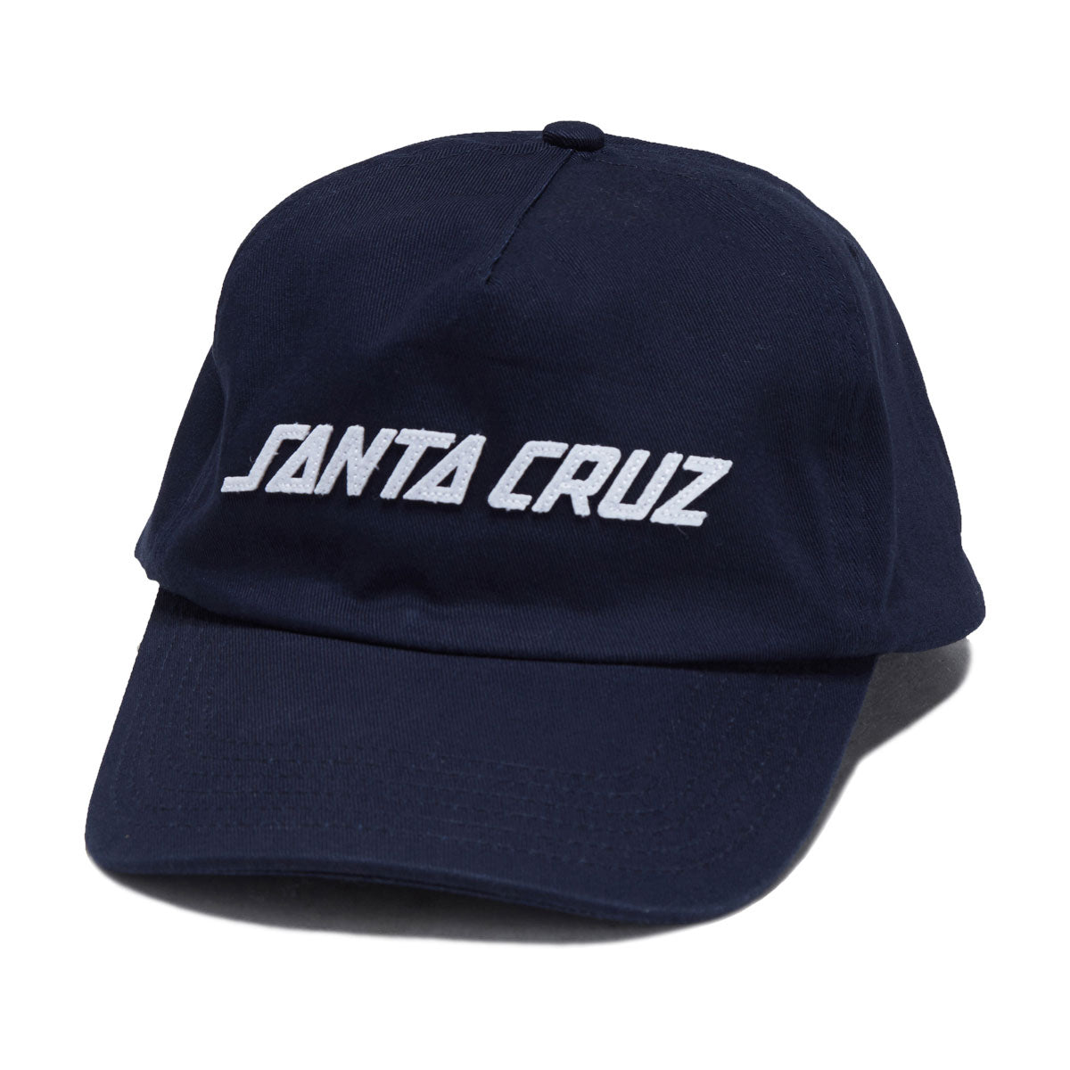 Santa Cruz Strip Felt Snapback Hat - Navy