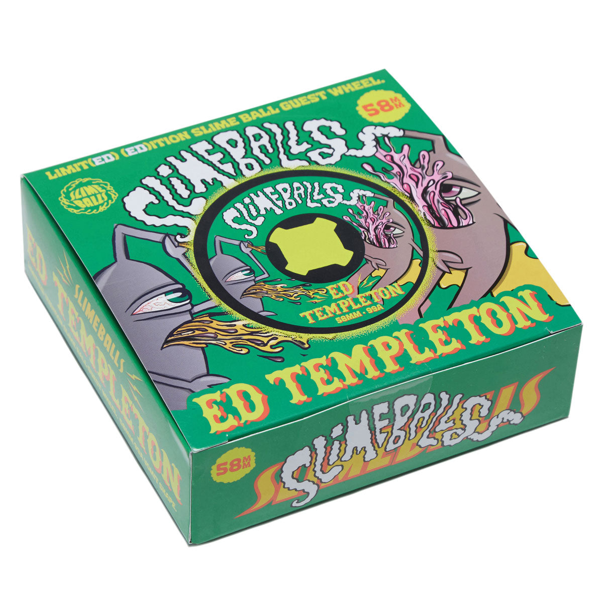Slime Balls Ed Templeton Vomits 99a Skateboard Wheels - Black - 58mm