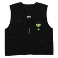 Creature Gravette Cut And Tie Utility Vest - Black