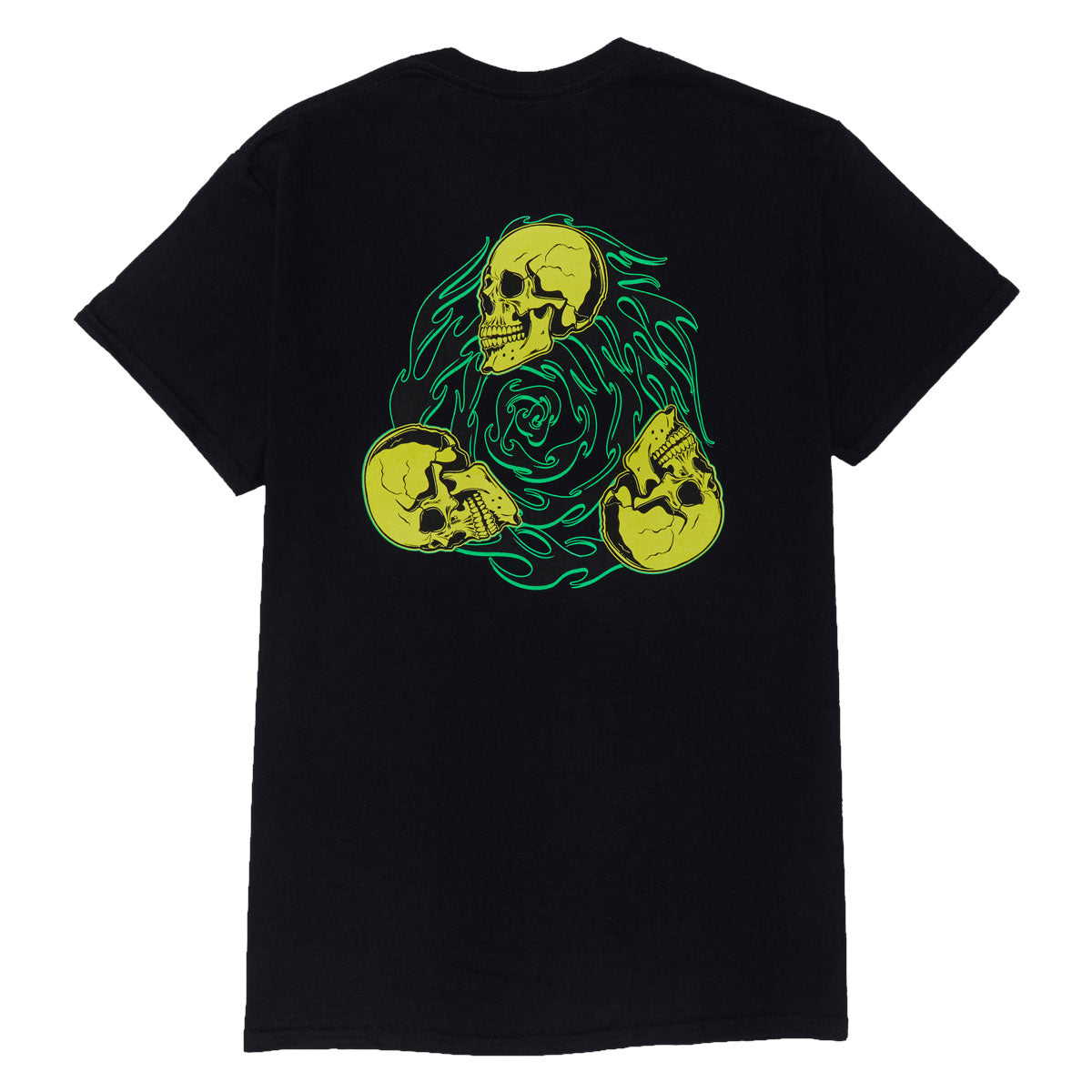 Creature Spiral Skull T-Shirt - Black