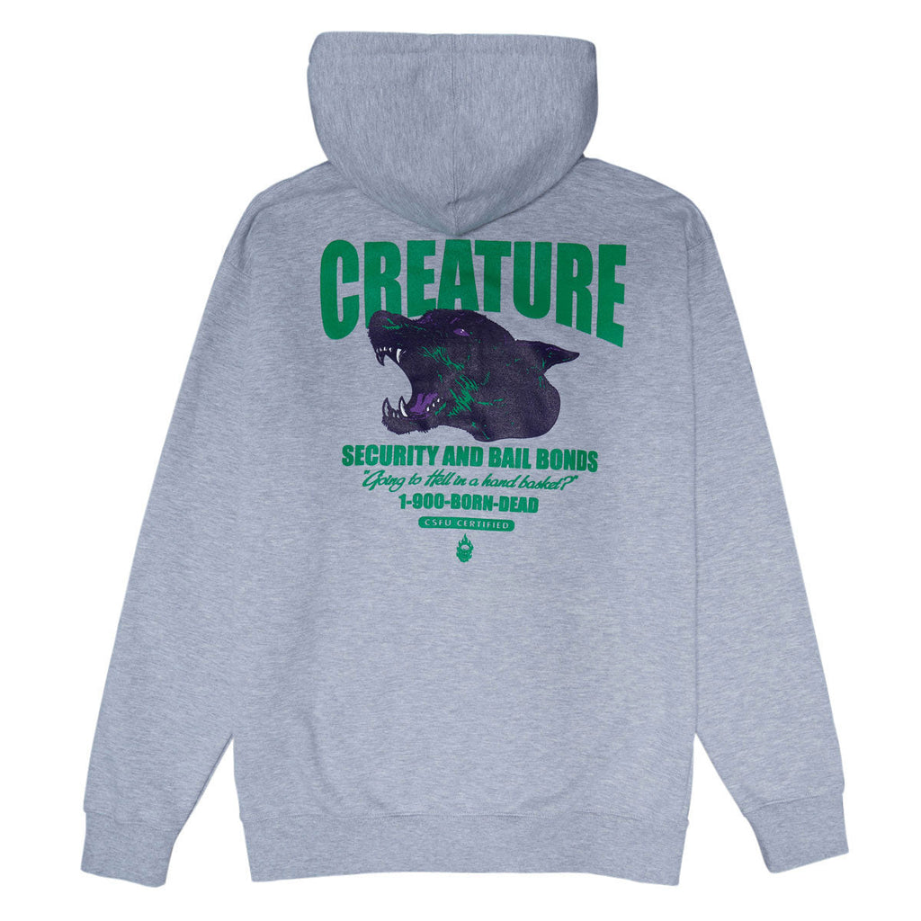 Creature Security Service Zip Hoodie - Grey Heather