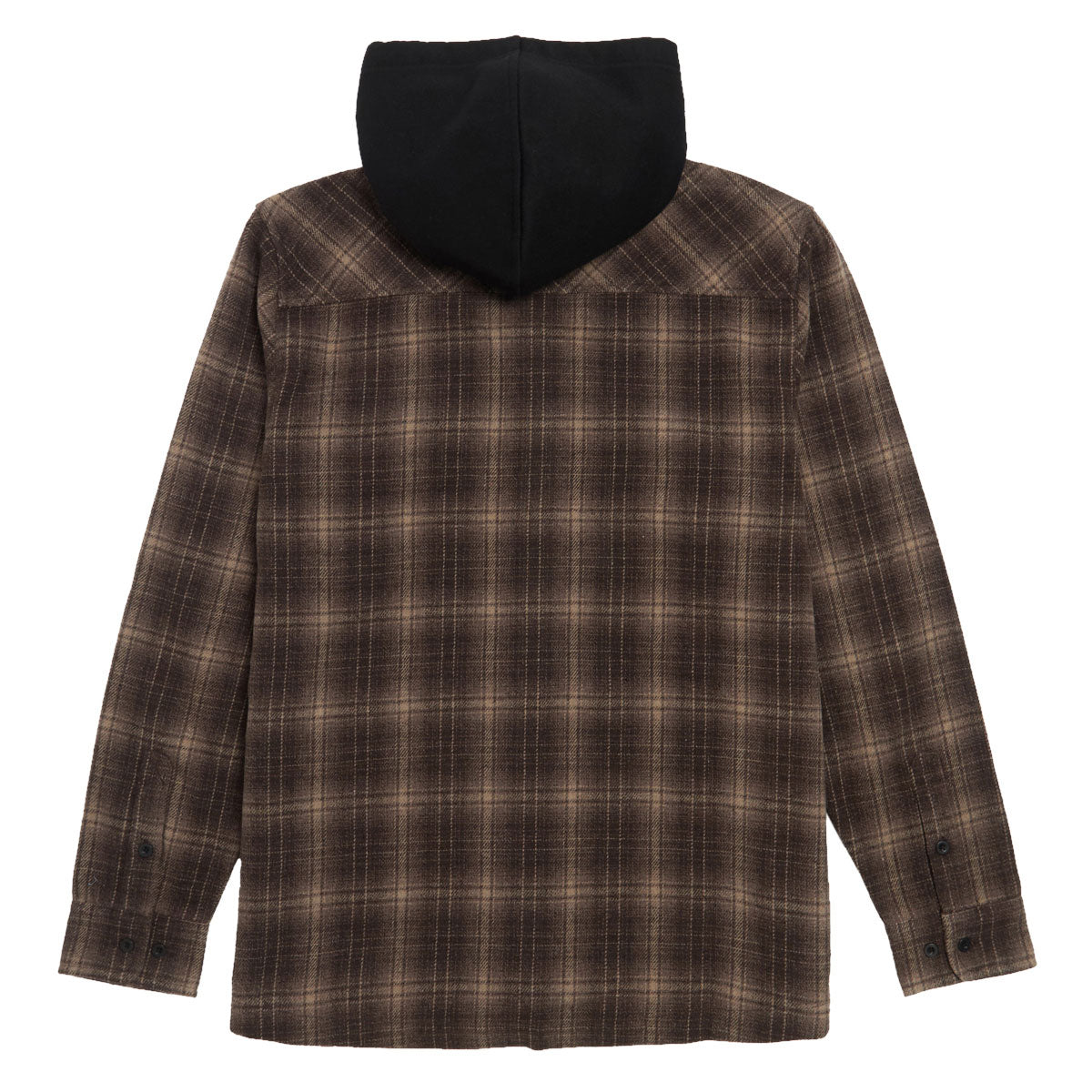 Creature BHF Long Sleeve Hooded Flannel Shirt - Black