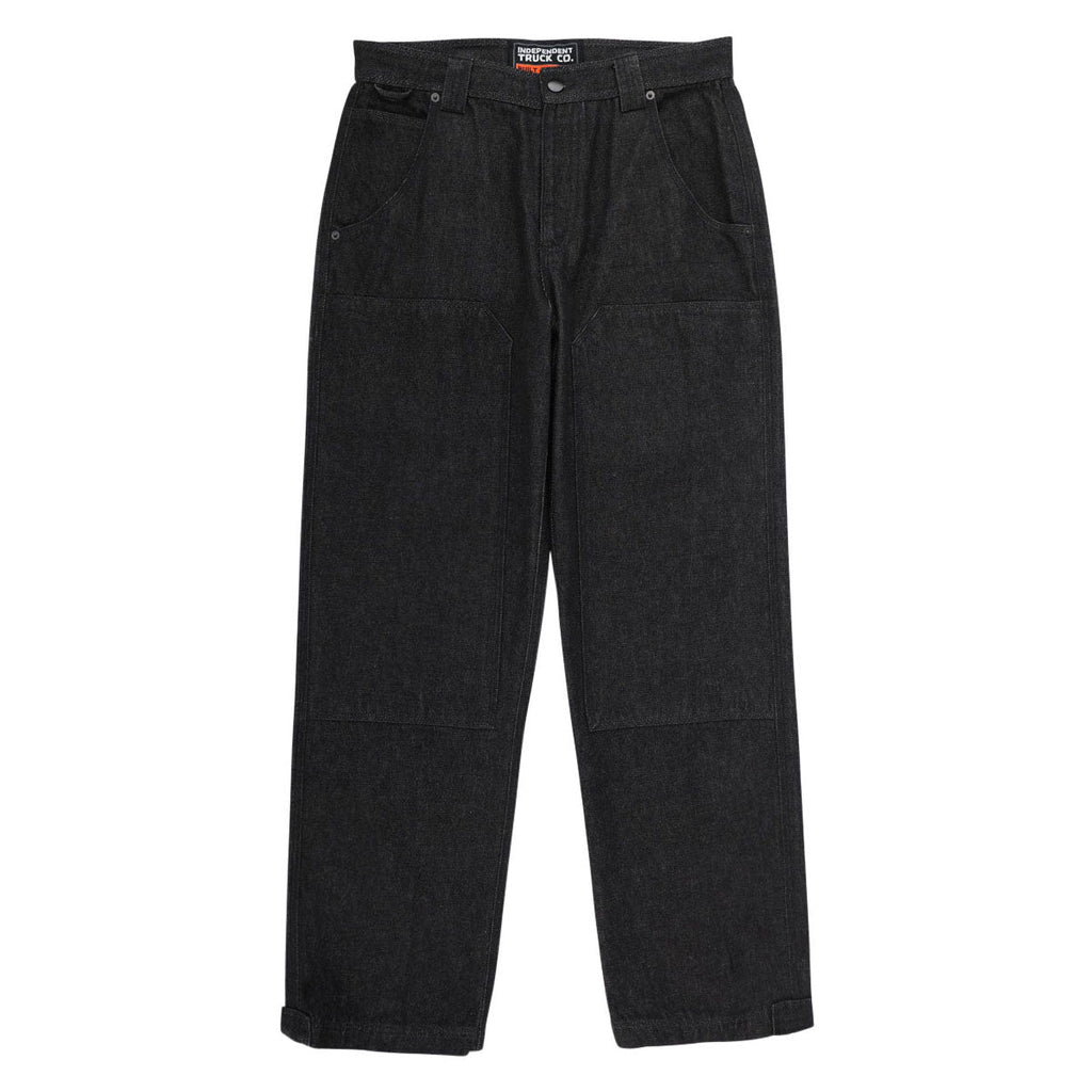 Independent Built To Grind Double Knee Jeans - Black Denim