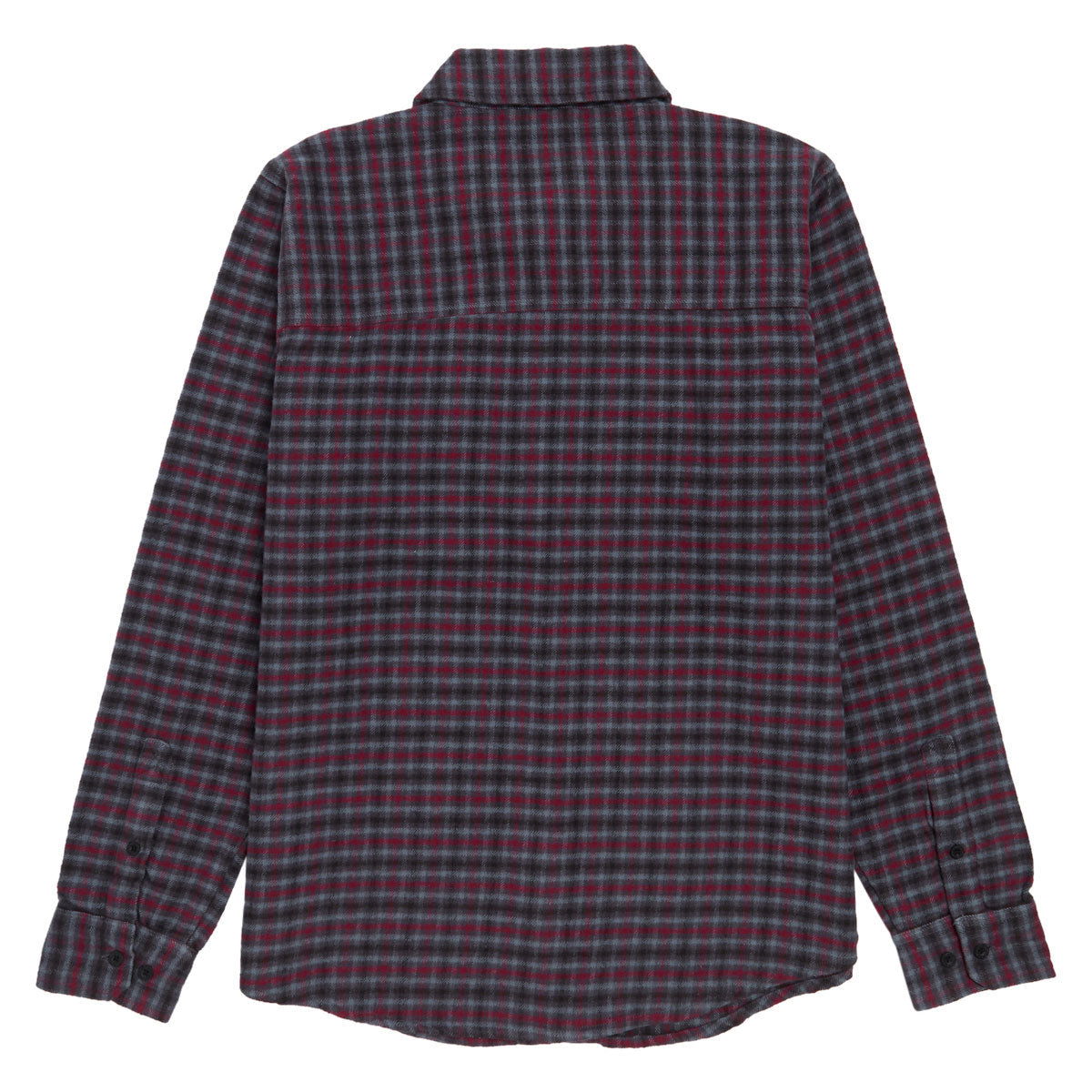Independent Belmont Long Sleeve Flannel Shirt - Grey/Red/Black