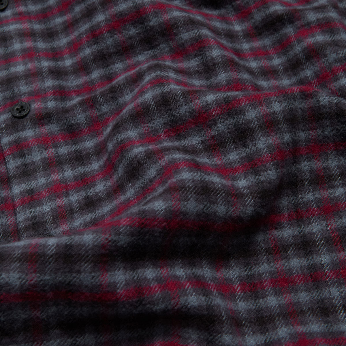 Independent Belmont Long Sleeve Flannel Shirt - Grey/Red/Black