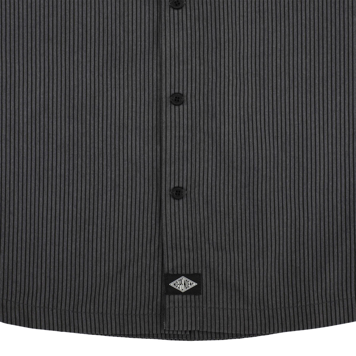 Independent Free On The Streets Shirt - Ash/Black Stripes