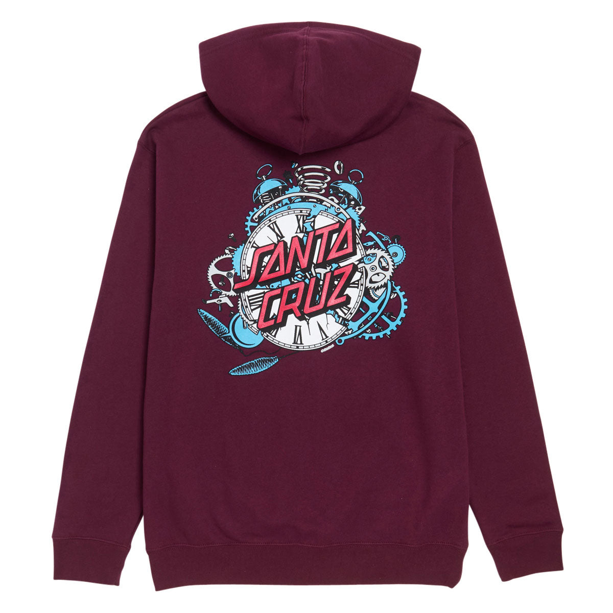 Santa Cruz Grabke Exploding Dot Zip Hoodie - Maroon