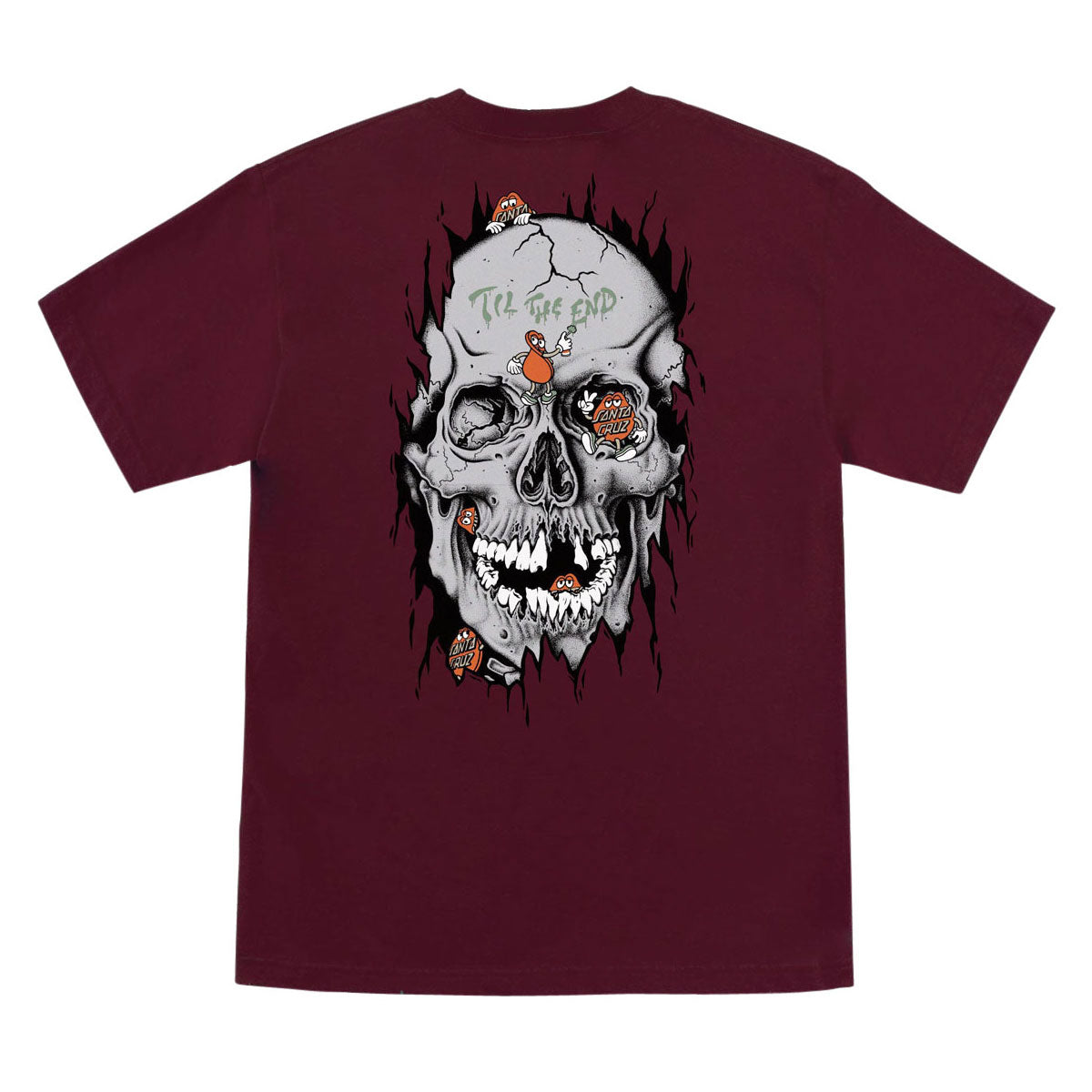 Santa Cruz Dot Dudes T-Shirt - Maroon