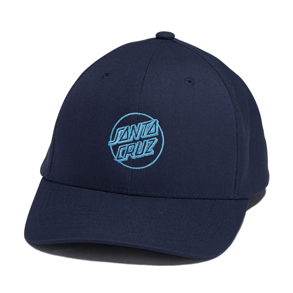 Santa Cruz Opus Dot Snapback Hat - Navy Storm Blue