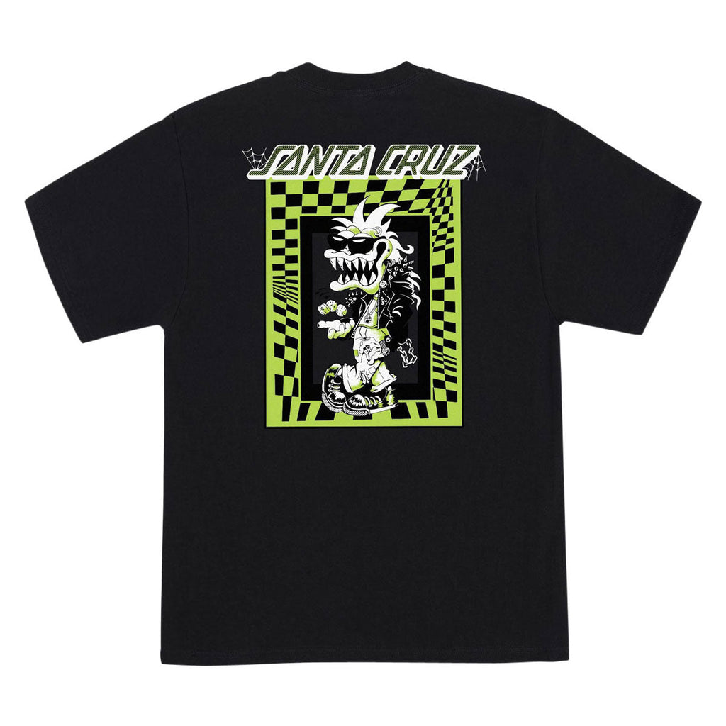 Santa Cruz Check Gremlin T-Shirt - Black