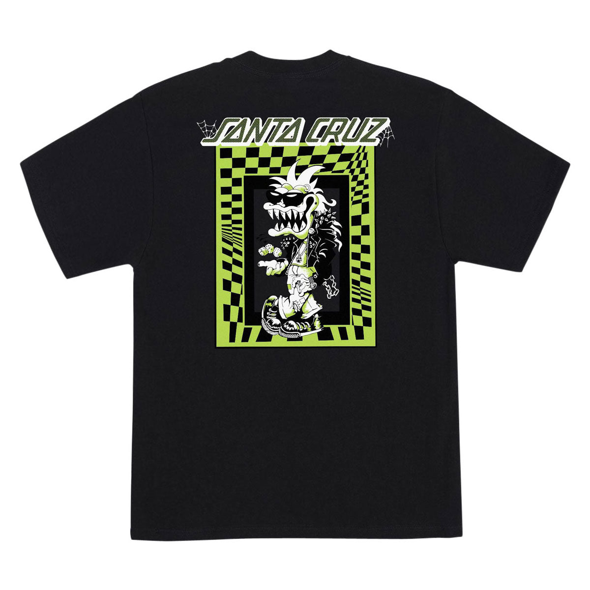 Santa Cruz Check Gremlin T-Shirt - Black