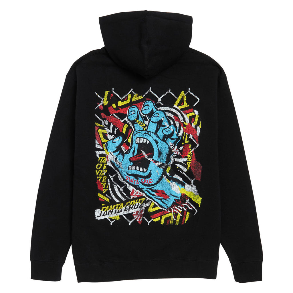 Santa Cruz Damaged Hand Hoodie - Black