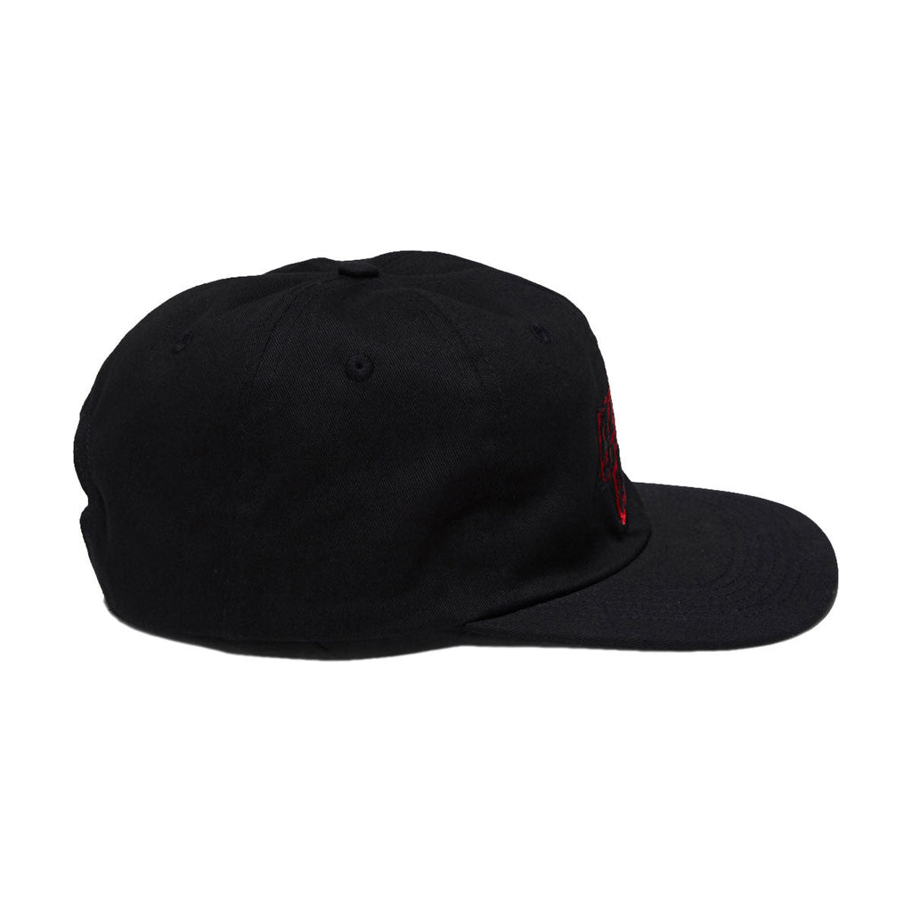 Santa Cruz Pay Off Stack Strip Snapback Hat - Black