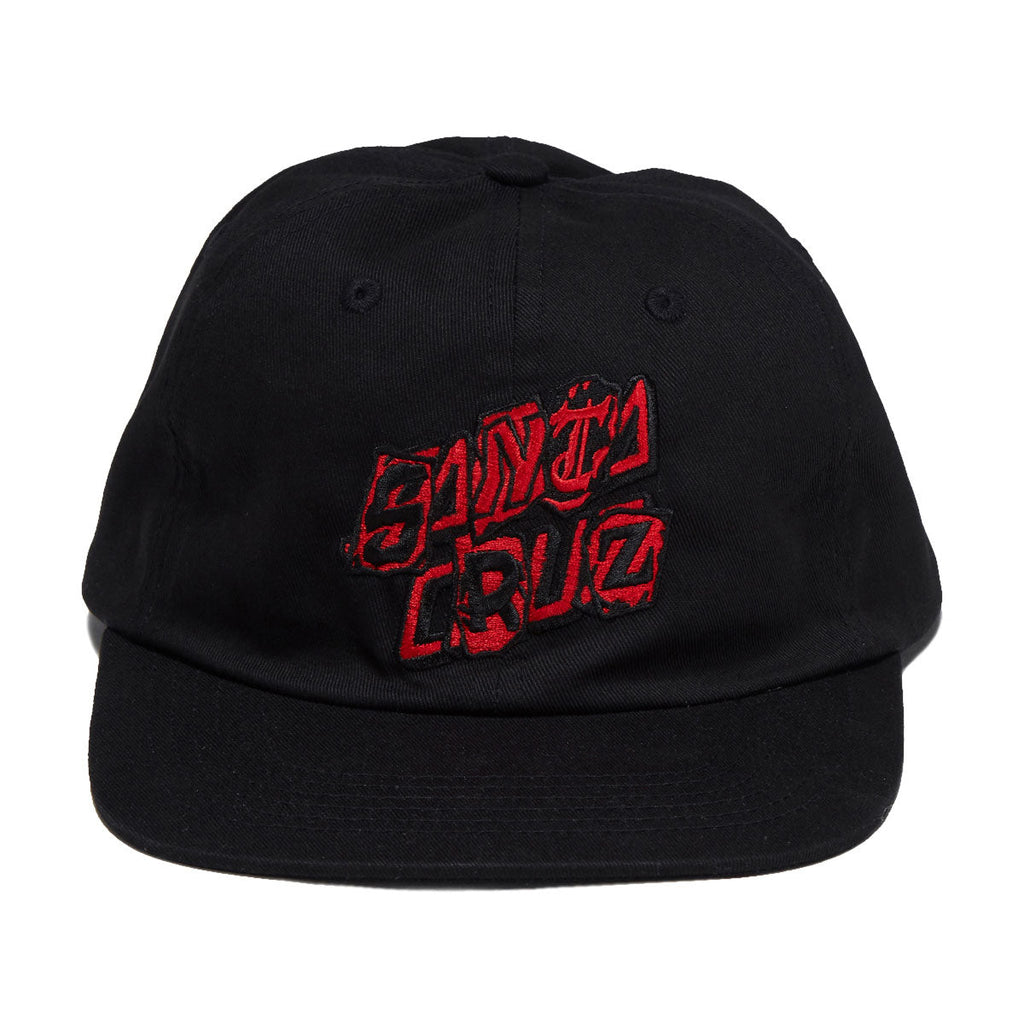 Santa Cruz Pay Off Stack Strip Snapback Hat - Black