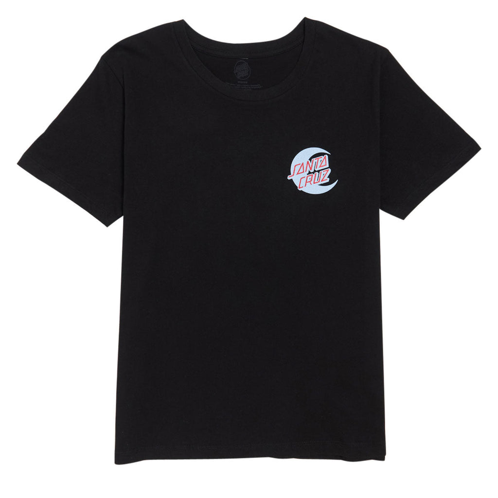 Santa Cruz Womens 2 Tone Moon Dot T-Shirt - Black