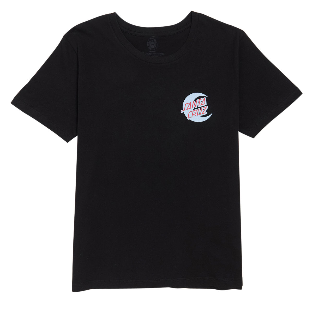 Santa Cruz Womens 2 Tone Moon Dot T-Shirt - Black