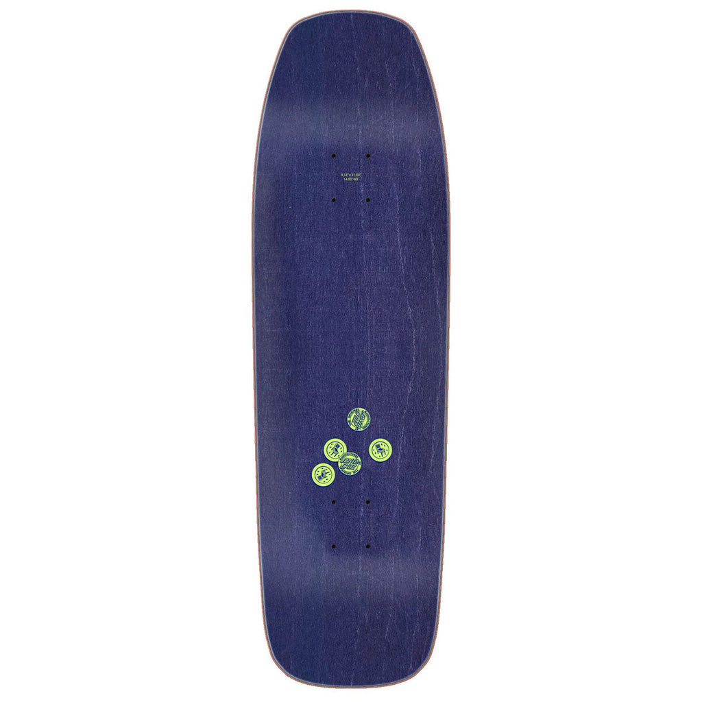 Santa Cruz Delfino Pinball Pro Shaped Skateboard Deck - 9.14"