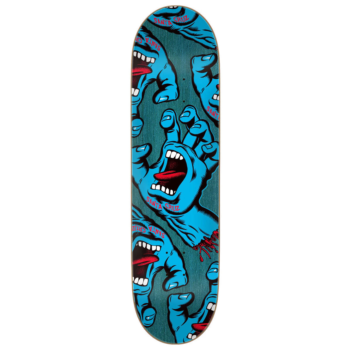 Santa Cruz Crowded Hand Skateboard Deck - 8.25"
