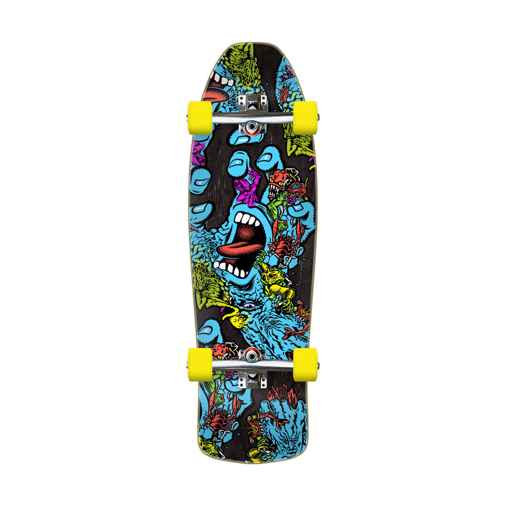 Santa Cruz Roskopp Screaming Five Shaped Pre-Built Cruzer Longboard Complete - 10.32"
