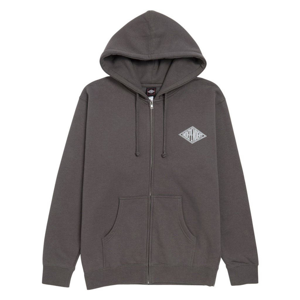 Independent Snake Bite Zip Hoodie - Charcoal