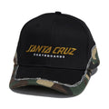Santa Cruz Spot Snapback Hat - Black Camo