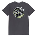 Santa Cruz Wave Dot T-Shirt - Charcoal/Pistachio