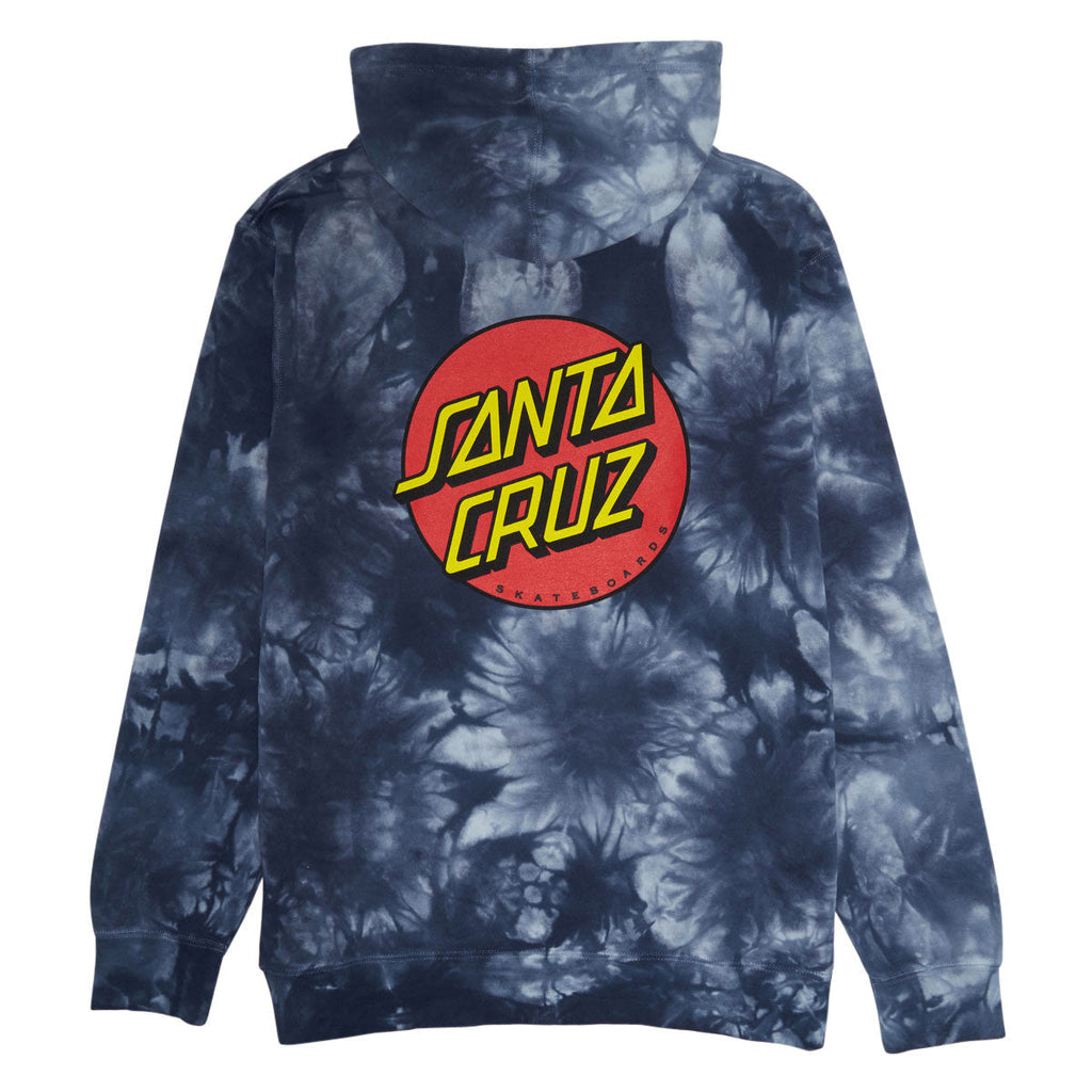 Santa Cruz Classic Dot Hoodie - Tie Dye Navy